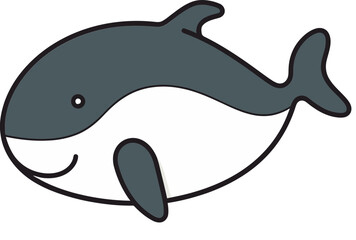 Obraz premium Whale Jumping through Waves PNG Whale with Water Bubbles SVG