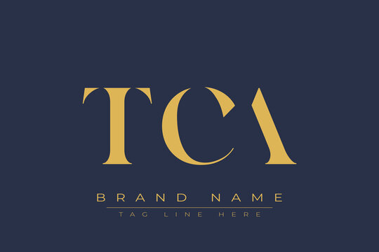 TCA abstract letter logo design. This logo is designed by three abstract letters.