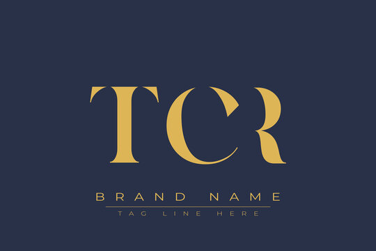 TCR abstract letter logo design. This logo is designed by three abstract letters.