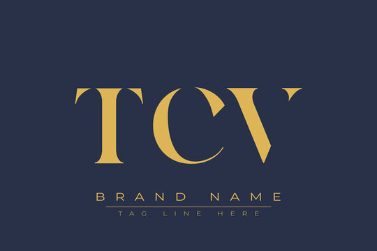 TCV abstract letter logo design. This logo is designed by three abstract letters.