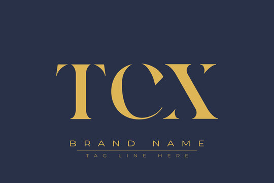 TCX abstract letter logo design. This logo is designed by three abstract letters.