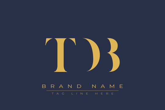 TDB abstract letter logo design. This logo is designed by three abstract letters.