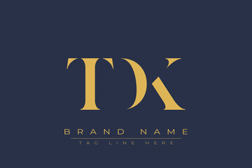 TDK abstract letter logo design. This logo is designed by three abstract letters.