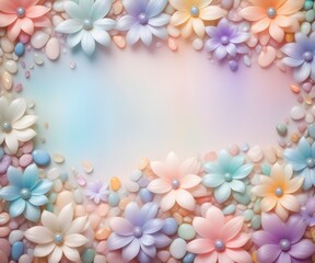 frangipani flowers frame