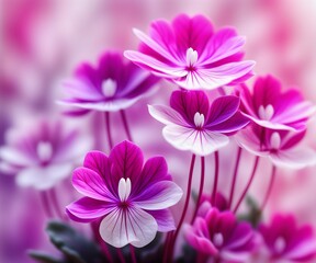 Fototapeta premium pink and white flower