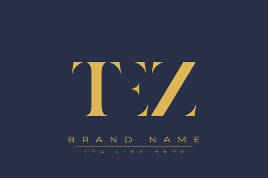 TEZ abstract letter logo design. This logo is designed by three abstract letters.