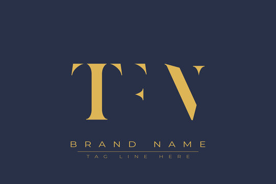 TFN abstract letter logo design. This logo is designed by three abstract letters.