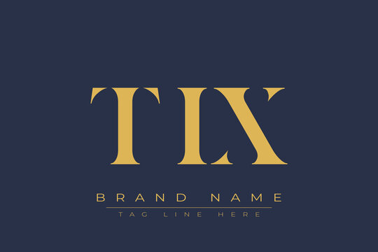 TIX abstract letter logo design. This logo is designed by three abstract letters.