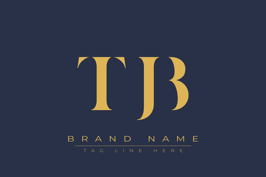 TJB abstract letter logo design. This logo is designed by three abstract letters.