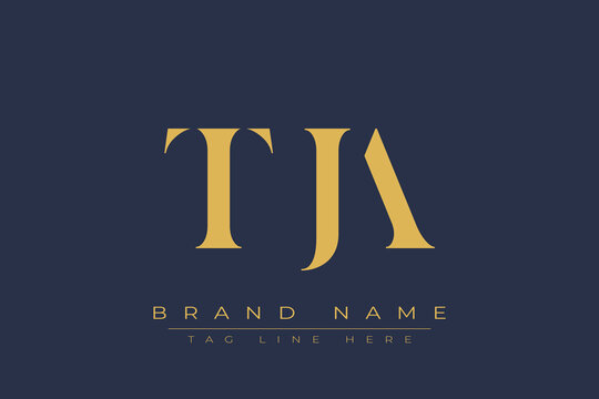 TJA abstract letter logo design. This logo is designed by three abstract letters.
