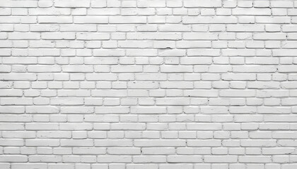 Fototapeta premium A clean, white brick wall provides a fresh and modern backdrop. The uniformity and texture of the bricks create a visually appealing surface suitable for various design concepts