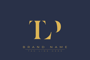 TLP abstract letter logo design. This logo is designed by three abstract letters.