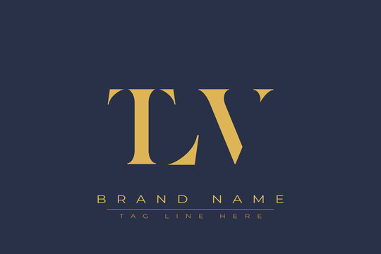 TLV abstract letter logo design. This logo is designed by three abstract letters.