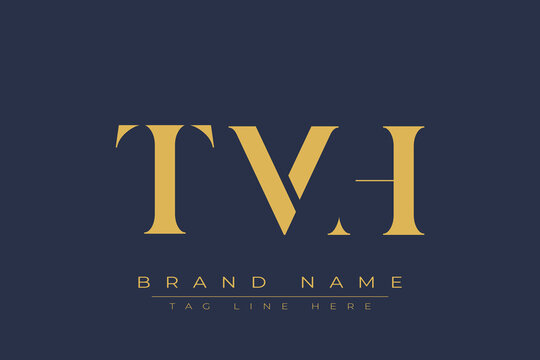 TMH abstract letter logo design. This logo is designed by three abstract letters.