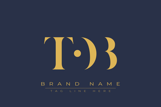 TOB abstract letter logo design. This logo is designed by three abstract letters.