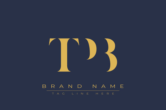 TPB abstract letter logo design. This logo is designed by three abstract letters.