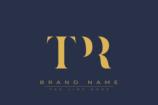 TPR abstract letter logo design. This logo is designed by three abstract letters.