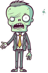 Walking Zombie with Limping Leg Zombie with Torn Hands PNG