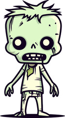 Horror Zombie with Pus Dripping Mouth PNG Walking Zombie with Scorched Body SVG