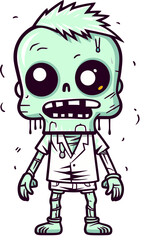 Undead Zombie with Splattered Blood PNG Horror Zombie with Bloody Eyes SVG