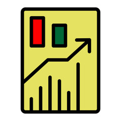 Futures Contract Vector Filled Icon Design