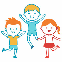 happy family vector illustration