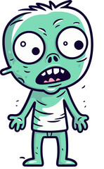 Obraz premium Zombie with Chopped Arm Horror Zombie with Dislocated Shoulder PNG