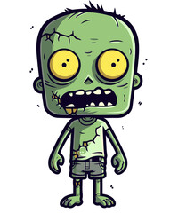 Undead Zombie with Wretched Eyes Horror Zombie with Rotted Hands SVG