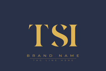 TSI abstract letter logo design. This logo is designed by three abstract letters.