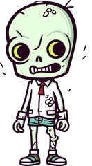 Undead Zombie with Ripped Clothing Zombie with Distorted Body SVG