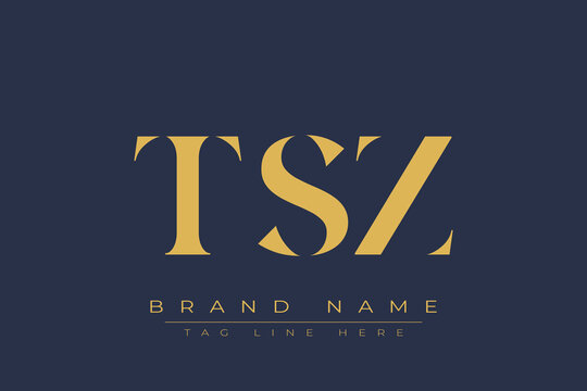 TSZ abstract letter logo design. This logo is designed by three abstract letters.