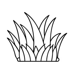 easter grass icon, easter grass line art - simple line art of easter grass, perfect for easter grass logos and icons