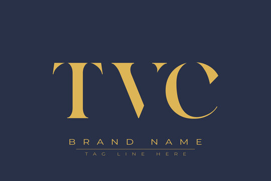 TVC abstract letter logo design. This logo is designed by three abstract letters.