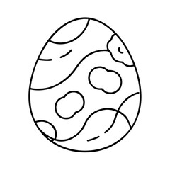 egg with pastel colors icon, egg with pastel colors line art - simple line art of egg with pastel colors, perfect for egg with pastel colors logos and icons