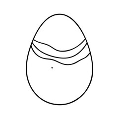 egg with pastel colors icon, egg with pastel colors line art - simple line art of egg with pastel colors, perfect for egg with pastel colors logos and icons