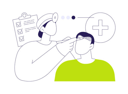 recommend clip art: Hair replacement surgery abstract concept vector illustration.