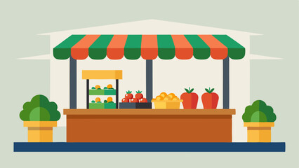 Market Surplus A farmers market stall overflowing with beautiful fresh produce that is not sold and wilting contrasting with a small roadside stand offering a few scarce vegetables