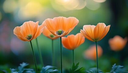 Obraz premium Orange Poppies in Soft Light