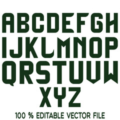 Classic college font. Vintage sport font in american style for football, baseball or basketball logos and t-shirt. Athletic department typeface, varsity style font. Vector