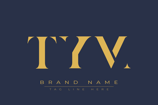 TYM abstract letter logo design. This logo is designed by three abstract letters.