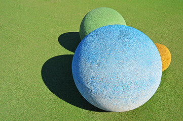 Trio and two shadows
