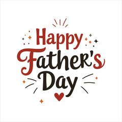 Father's vector art Day Typography Tee