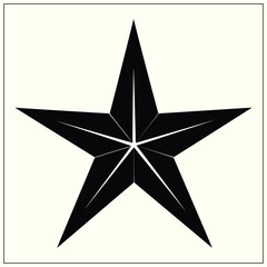 Obraz premium Silhouette of a Star, Night Sky