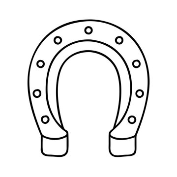 recommend clip art: horseshoe icon, horseshoe line art - simple line art of horseshoe, perfect for horseshoe logos and icons