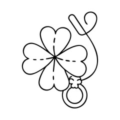 lucky charm icon, lucky charm line art - simple line art of lucky charm, perfect for lucky charm logos and icons