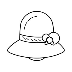 mom s hat icon, mom s hat line art - simple line art of mom s hat, perfect for mom s hat logos and icons