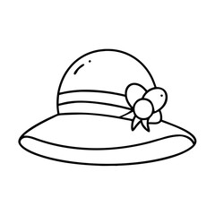 mom s hat icon, mom s hat line art - simple line art of mom s hat, perfect for mom s hat logos and icons