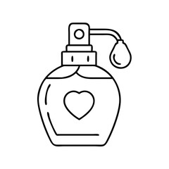 mom s perfume bottle icon, mom s perfume bottle line art - simple line art of mom s perfume bottle, perfect for mom s perfume bottle logos and icons