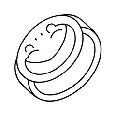 mood ring icon, mood ring line art - simple line art of mood ring, perfect for mood ring logos and icons