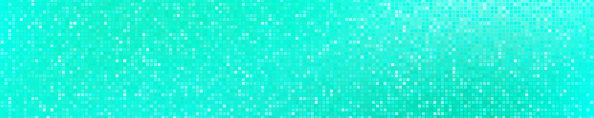 Aquamarine shining halftone style mosaic texture background for disco party, summer banner vector 10 eps